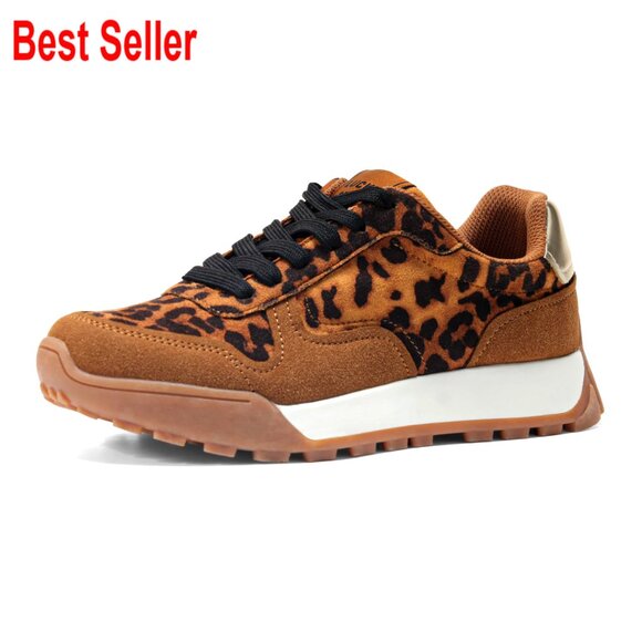 Platform Canvas Sneakers Lace-Up Retro Tennis Running Casual Walking
